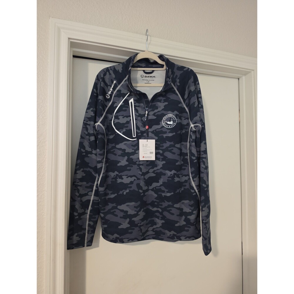NWT Sunice Allendale Stretch Quarter-Zip Pullover Sz L